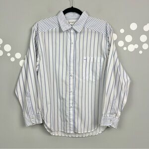 Vintage Jennifer Eden Striped Button-Down Shirt Size M